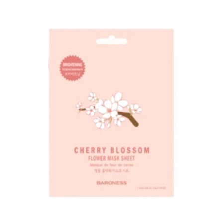 BARONESS CHERRY BLOSSOM FLOWER MASK SHEET 21g