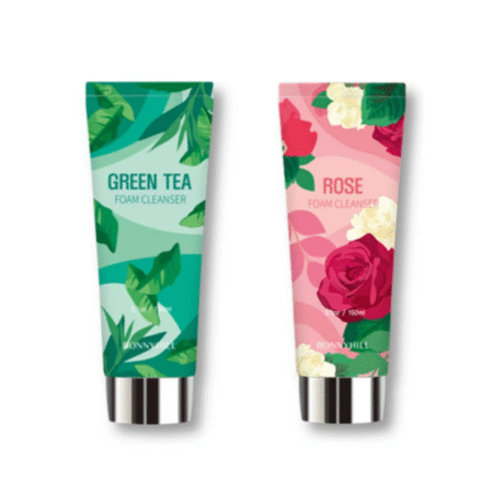 BONNYHILL FLOWER FOAM CLEANSING 150ML (GREEN TEA, ROSE)